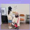 Adorable Kids Mini Shoulder Bag Cute Cartoon Bear Embroidery Perfect For Boys And Girls