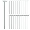 Pflanzstützen 20 Stück Dunkelgrün 40 cm Stahl
