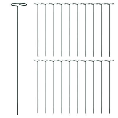 Plant Supports 20 Pcs Dark Green 40 Cm Steel