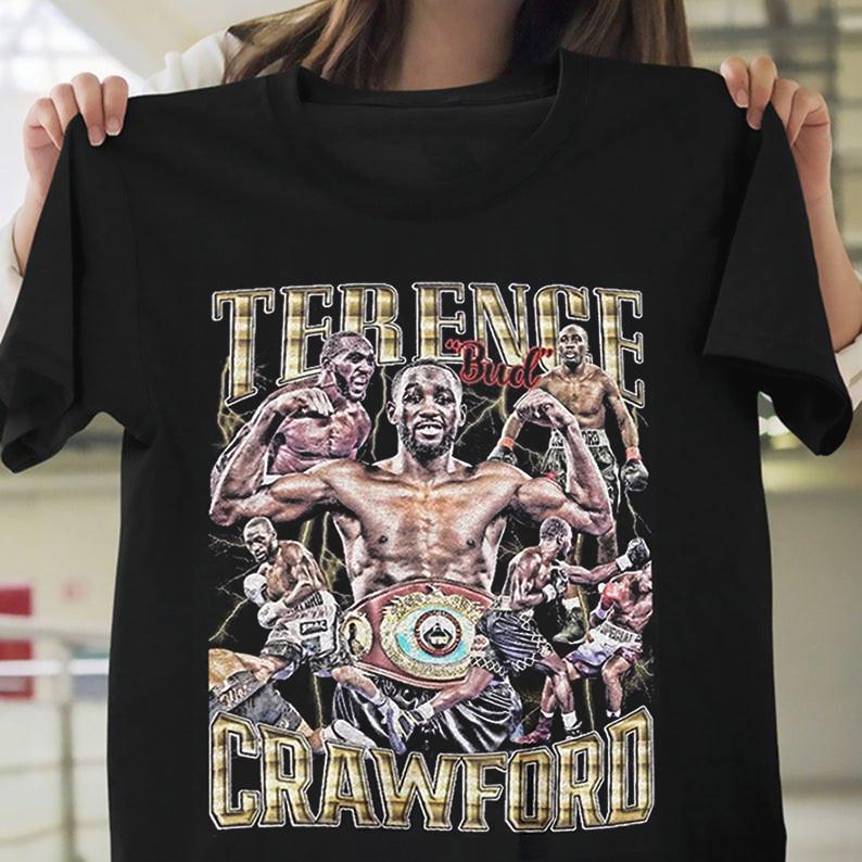 Hot Terence Crawford Black Cotton T Shirt  Unisex T-Shirt S