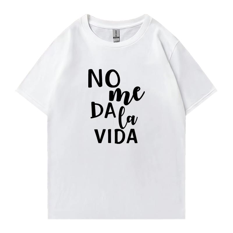 Fashion Letter It Doesn't Give Me Life Street Hip Hop Tee shirt 100% Cotton Men Women Printed Tops Unisex short sleeve t-shirts