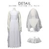 Brightlara Halloween Cosplay Costume, Bride/Zombie Bride, Adult Women's Zombie Bride Costume, White, cos001-WH-L