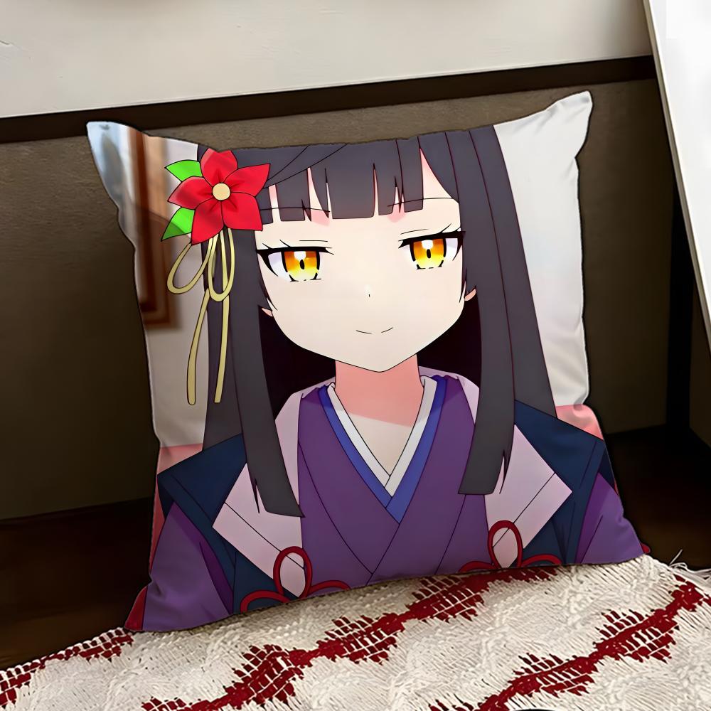 Anime SSasaki and Peeps Cushion Cover Reversible Soft Durable Pillow Cover Home  Car MultiScene Use for Daily Comfort