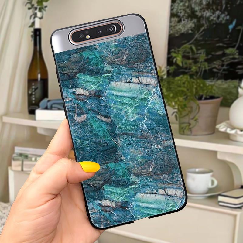Case For Samsung A80 Case Soft Silicone Cartoon Back Cover For Samsung Galaxy A80 GalaxyA80 A 80 A805 Fundas shell Black coque