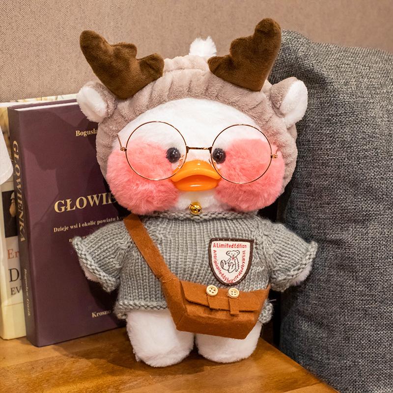30cm Pato Plush Lalafanfan Duck Cute Stuffed Toys Yellow Duck Hug Flifan Duck Kawaii Plushes Animal Plushies Pillow Soft Toy