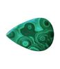 Pendent Size Pear Natural Malachite Cabochon, 56.60 Carat, Healing Gemstone, Loose Stones, Malachite Cabochon, 40x28x4 MM.