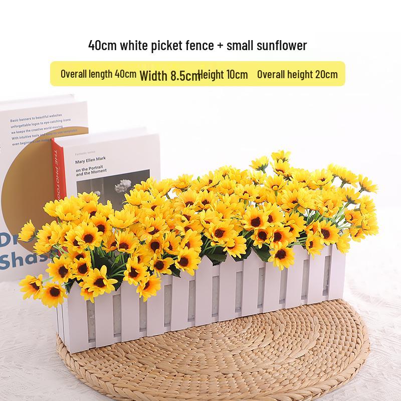 Mini Sunflower Artificial Flower Ornament for Living Room or Dining Table Decoration