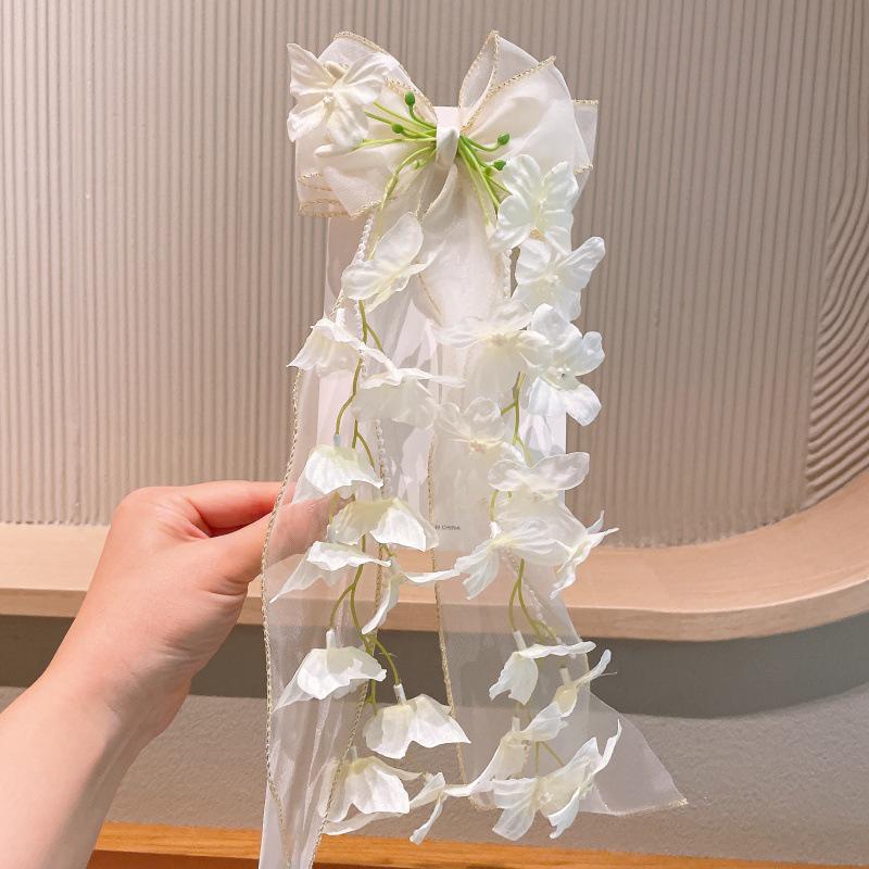 Lily Large Bow Flower Hair Clip for Girls – Ancient Style Accessory