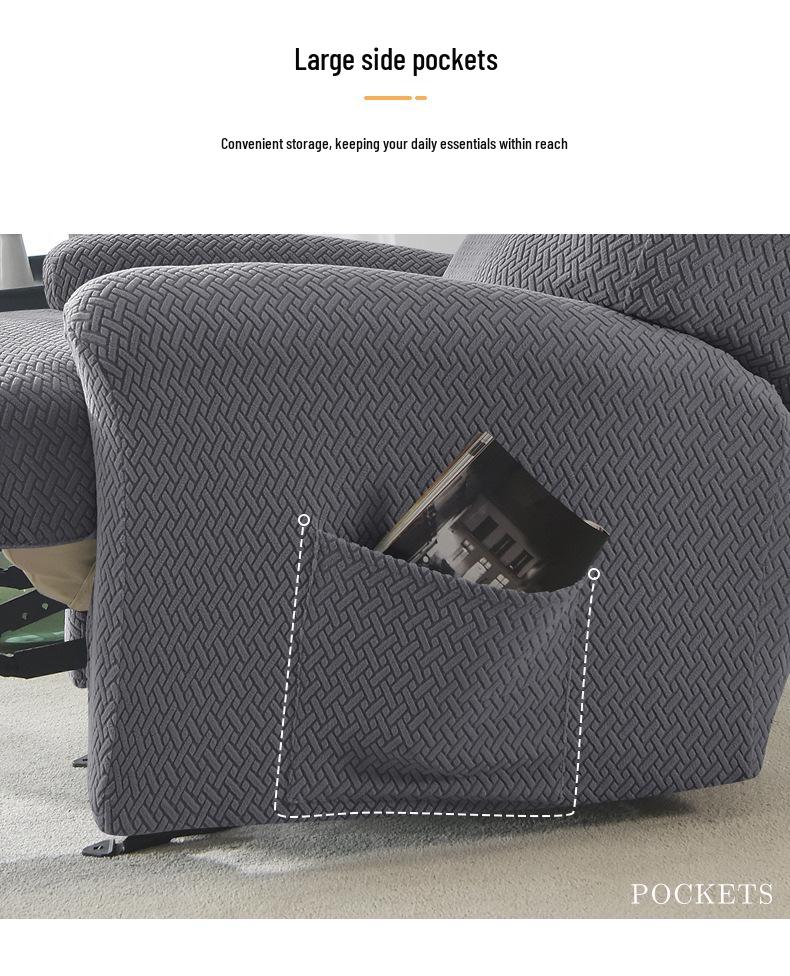 Thickened Non-Slip Sofa Cover for Massage Recliner Chair, Pet & Dirt Resistant.