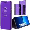 Protective Case - E.F.CONNECTION - for Xiaomi 13 - Mirror Effect - Translucent Window - Purple