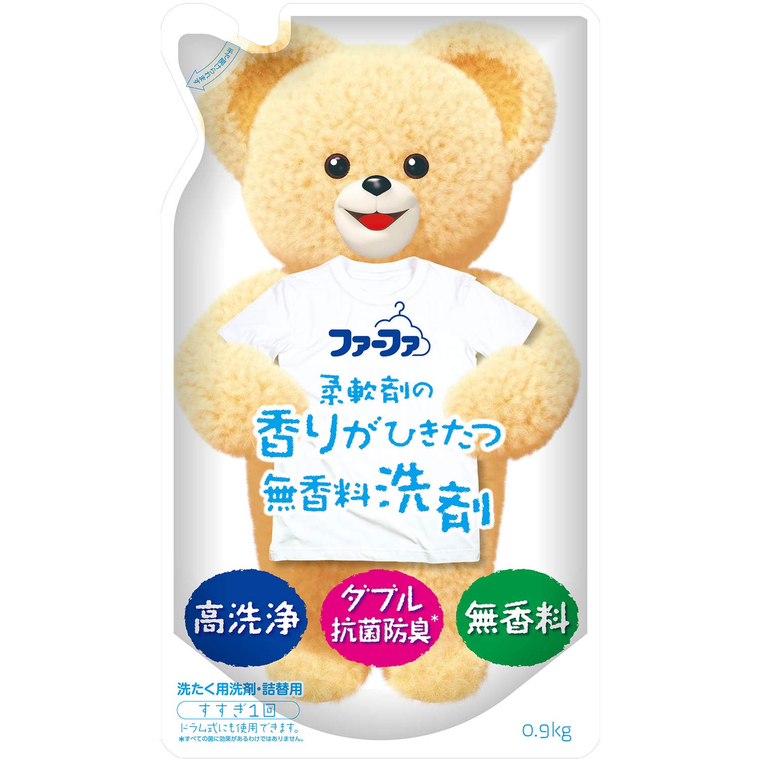 

FaFa Liquid Detergent, Fragrance-Free, Refill, 0.9kg