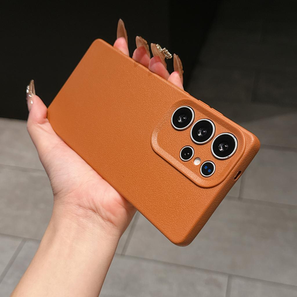 Phone Case For OPPO A15 A38 A57 A60 A78 Reno11 Reno14 Realme 11 14 C21Y C53 C63 Luxury Leather Texture Soft Silicone Protection Cover