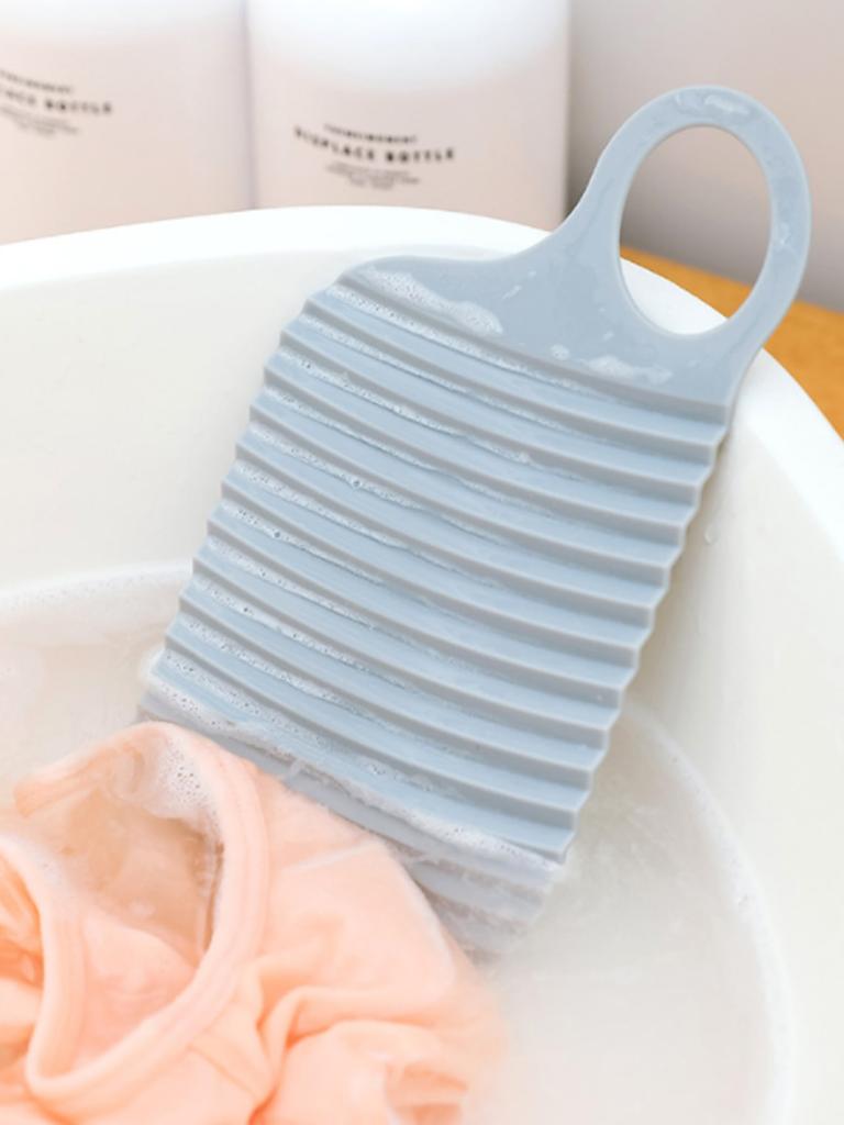 2pc Random Color Mini Washboard, Nordic Plastic Mini Scrubboard For Household