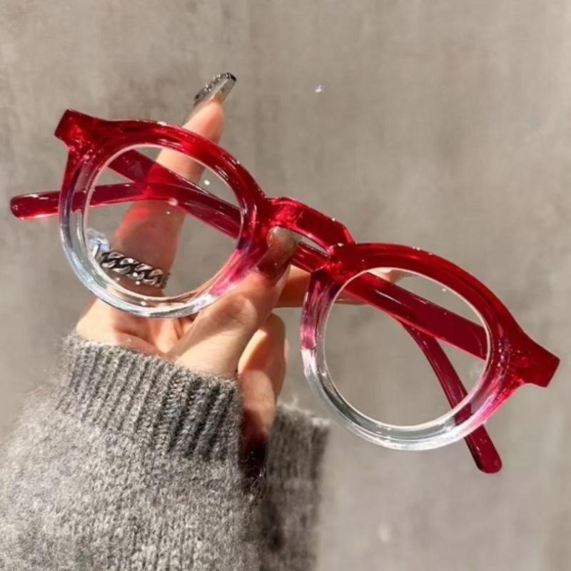 2026 New Classic Round-Frame Blue Light Blocking Reading Glasses Women's INS Style Fashionable Comfortable Presbyopia Glasses