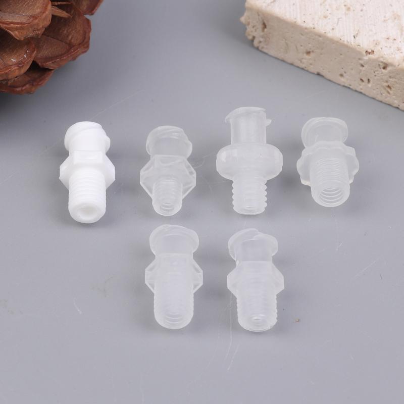 Luer závit 1/4-28Unf M6 M5 Adaptér PP Plastový Vzduchový Ventil Trubice Dávkování Lepidla Subbalení Stříkačka Tělo Spojka