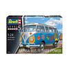German Revell 1/24 Volkswagen T1 Samba Bus Flower Power Plastic Model 07050