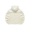 Fila Fleece Knit Loose Hooded Jacket Women Jackets Steam-White F11W211504FIV