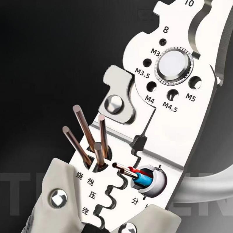 Wire Stripping Pliers Multifunctional Electrician Special Tools Pulling Wire Cutting Pliers Small Copper Pipe Crimping Pliers