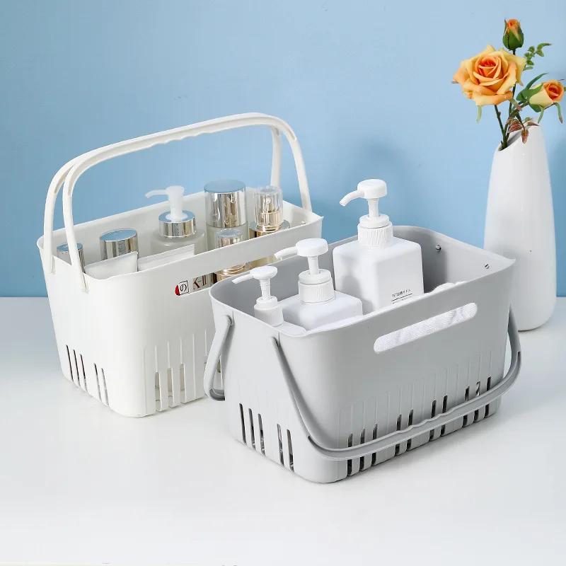 Top Quality Portable Shower Caddy Multi-Functional Stackable Plastic Storage Basket with Handles Suitable for Bathroom Organizer
