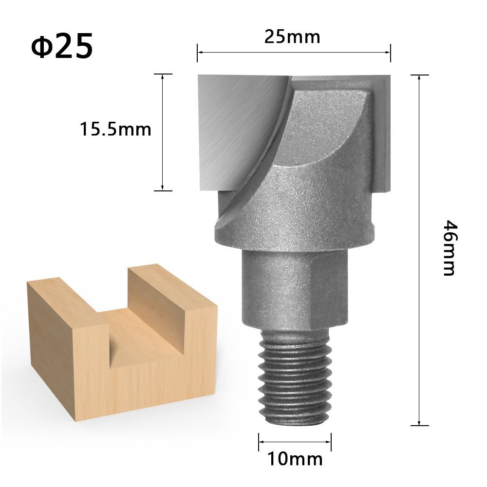 Silk Buckle Spiral Bottom Cleaning Knife Wooden Door Lock Hole Artifact Carpenter Lock Slot Fingerprint Lock Sharp Weapon