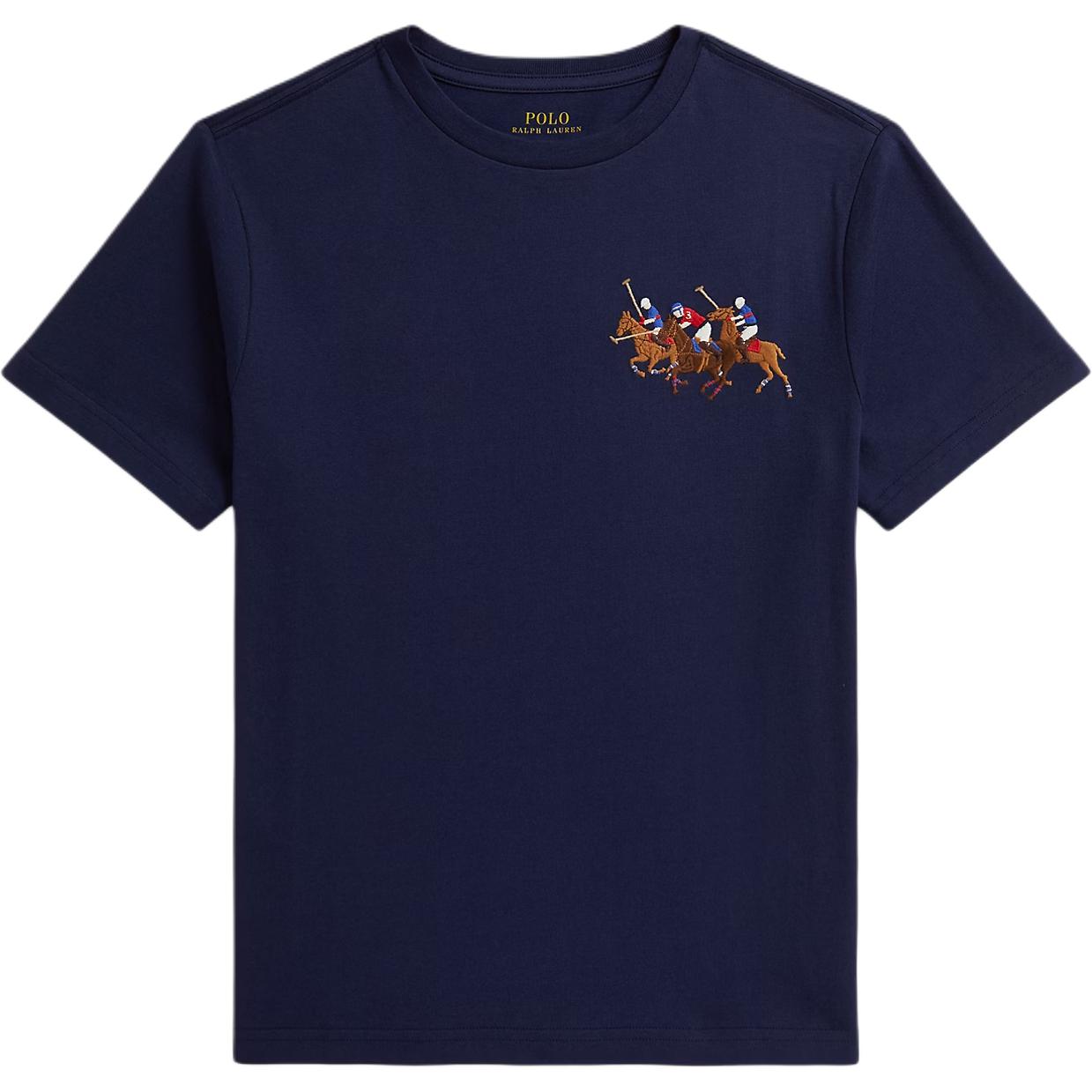 

Polo Ralph Lauren T-Shirt With Embroidered Pony Pattern Cotton Knit Short Sleeve Kids tops 323A95734-002 L