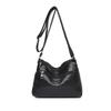 Vintage Kleine Umhängetasche Damen Lässige PU-Leder Umhängetasche Doppellagige Handtasche und Geldbörse Damen Shopping-Tasche