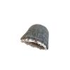 Lace Fisherman Hat for Women In Autumn and Winter Warm Ear Protection Basin Hat  Fashionable Korean Style Face Showing Small Knitted Woolen Hat