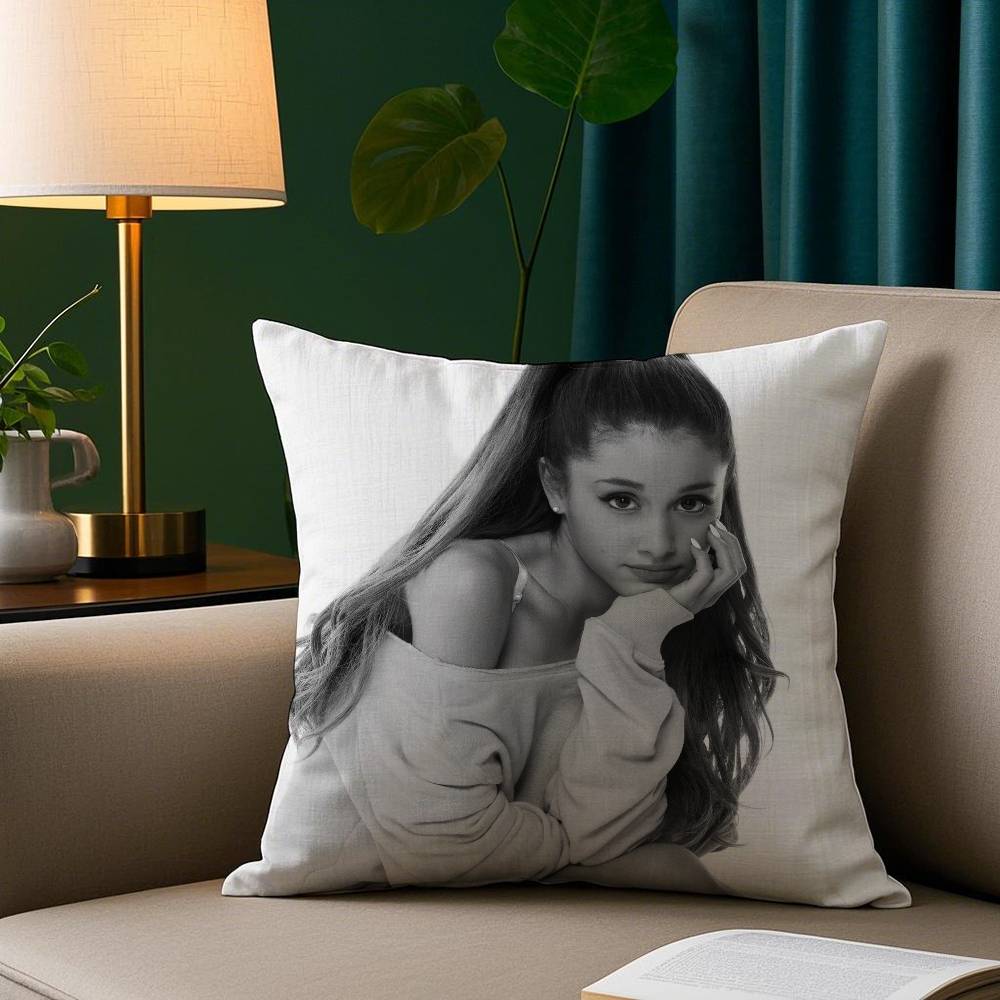 A-Ariana Grands Pillow Case Short Plush Print Cushion Cover Square Throw Pillow Covers Sofa Home Decor
