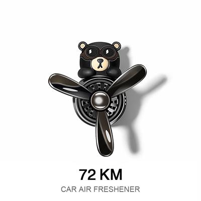 72KM odświeżacz powietrza do samochodu Bear Pilot akcesoria samochodowe wnętrze dyfuzor do perfum obrotowe śmigło wylot zapach magnetyczny