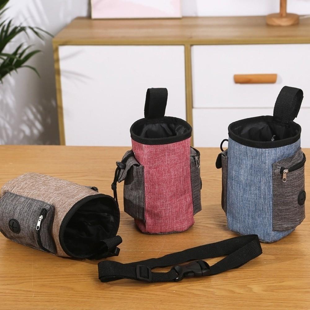 Multi-Pocket Puppy Snack Reward Bag Hands-Free Pet Snack Container Poo Bag Holder  Daily Walks