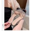 Transparent High Heels Women's New Cool Slippers In the Summer of 2024 Wear Thin Heels Versatile Bow Crystal and Slippers