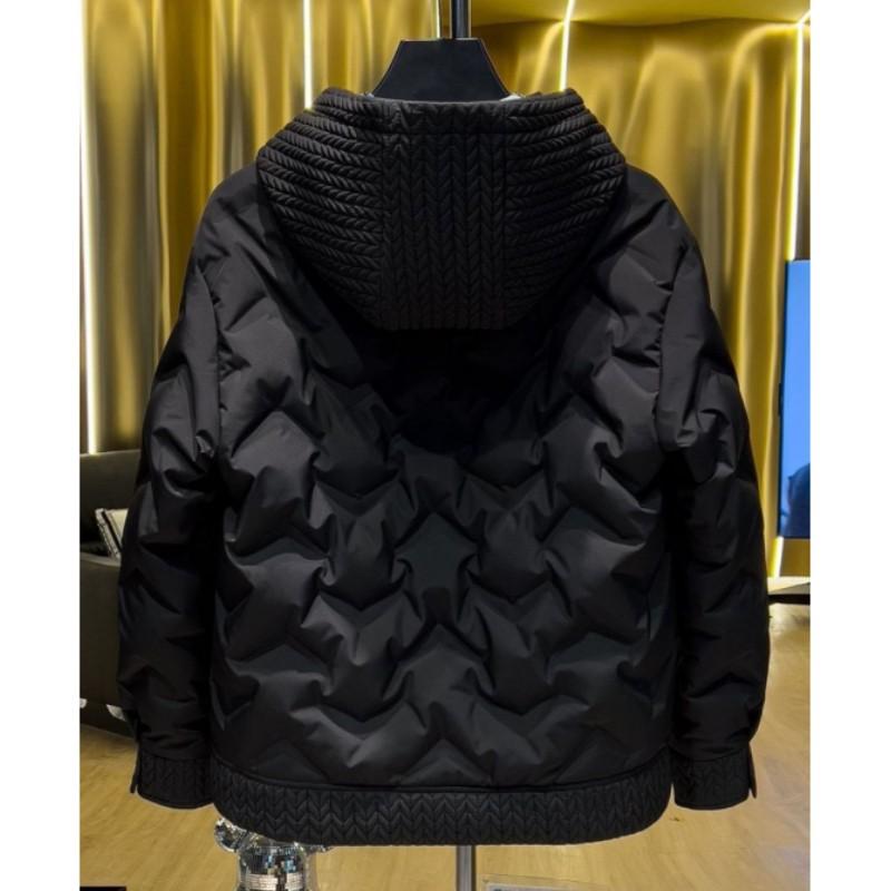 Men's Fall/Winter Hooded, Thickened, Warm Cotton Jacket with Zipper