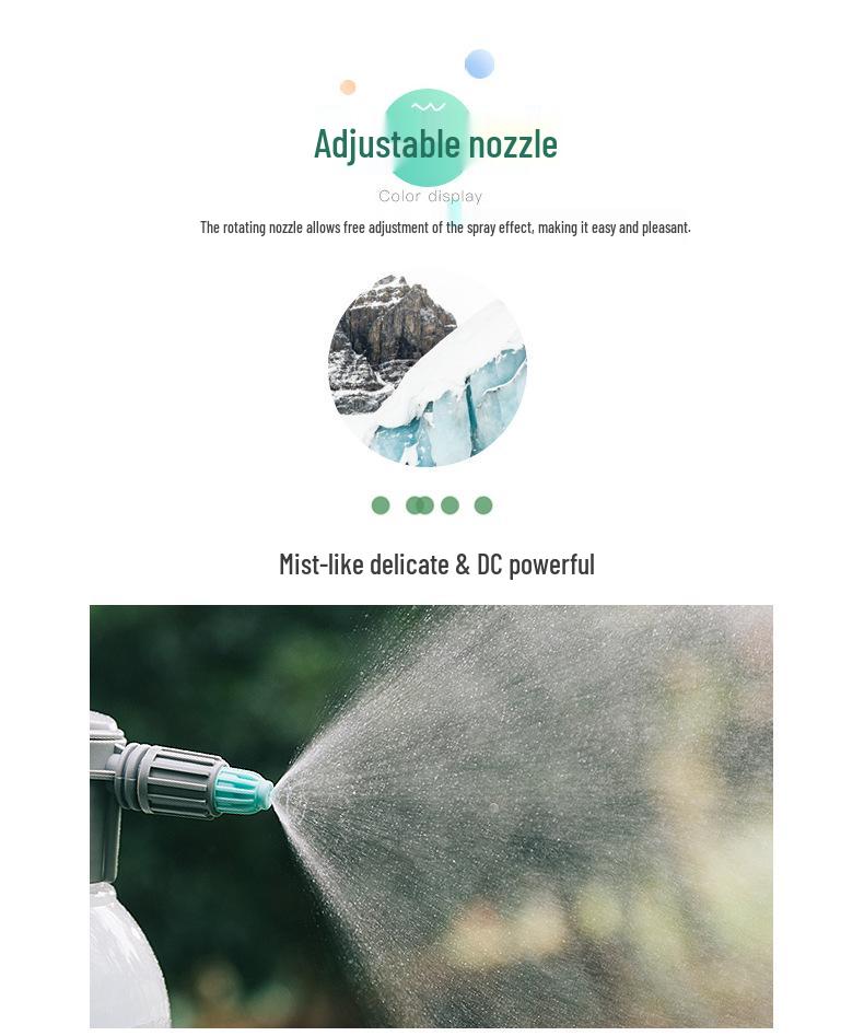 Pressure Sprayer Atomizer Bottle for Gardening and Car Wash