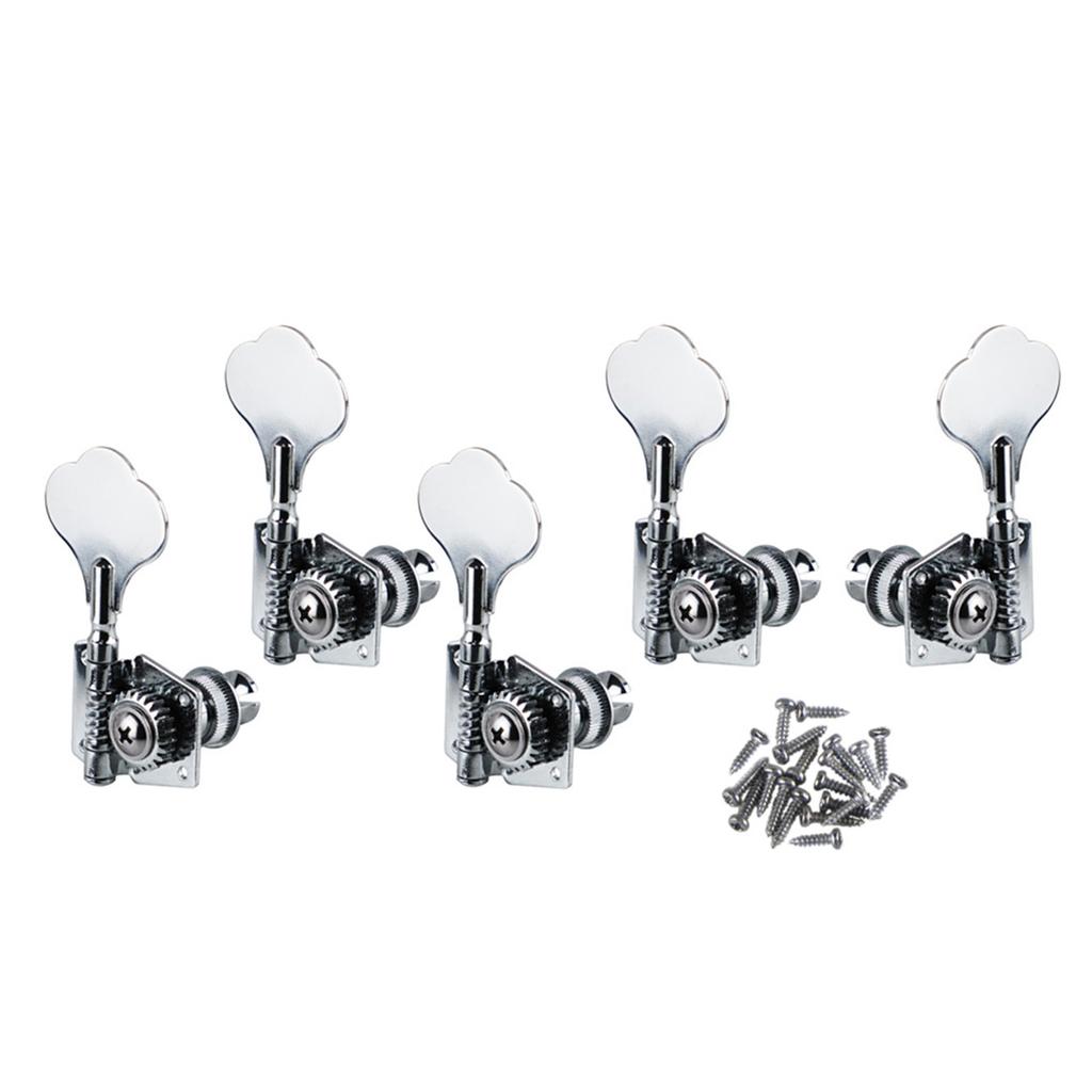 Bass Tuning Peg Electric Bass Opened Machine Head Knobs Bass String Turner for 4 String Jazz-Bass Guitar Bass Right/Left
