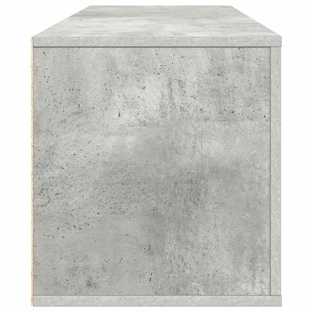 Wall Mounted Shoe Cabinet Concrete Grey 100 x 35 x 38 cm Engineered Wood