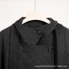 Autumn and Winter Small Wool Double-sided Woolen Coat Stand-up Collar Lace-up Waist Wool Woolen Coat Women