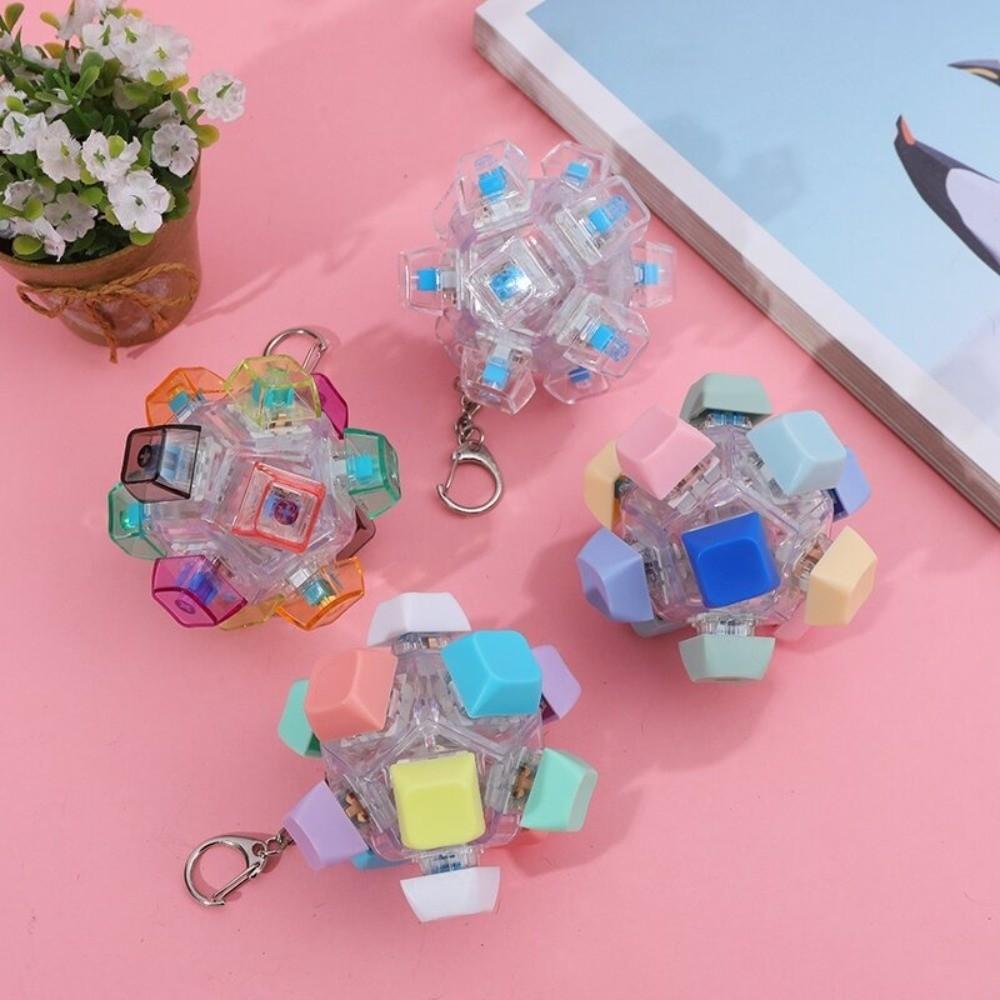 Clickable Button Fingertip Press Button Tester 12 Key Keyboard Key Toy Fidget Toy Focus Games