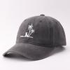 Cotton Washed Denim Baseball Cap American Retro Embroidered Coconut Shade Cap Spot