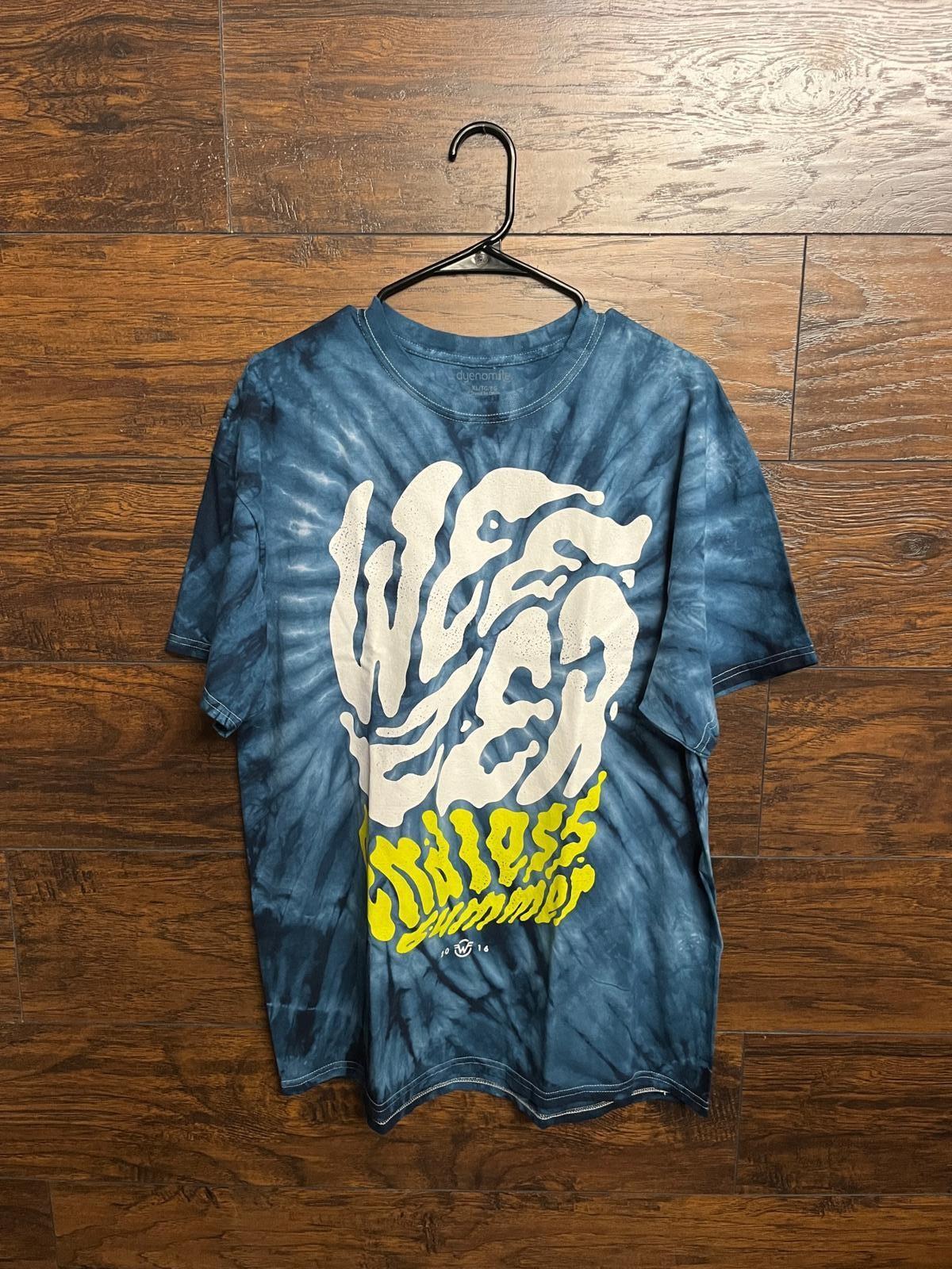 Weezer Endless Summer Tour T-shirt - 2016 Weezer Tie-Dye -XL S