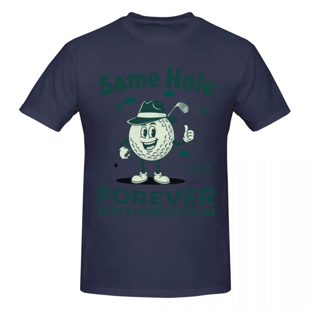 Unisex Same Hole Forever Golf Vintage T Shirt Streetwear Cotton Crewneck T Shirts