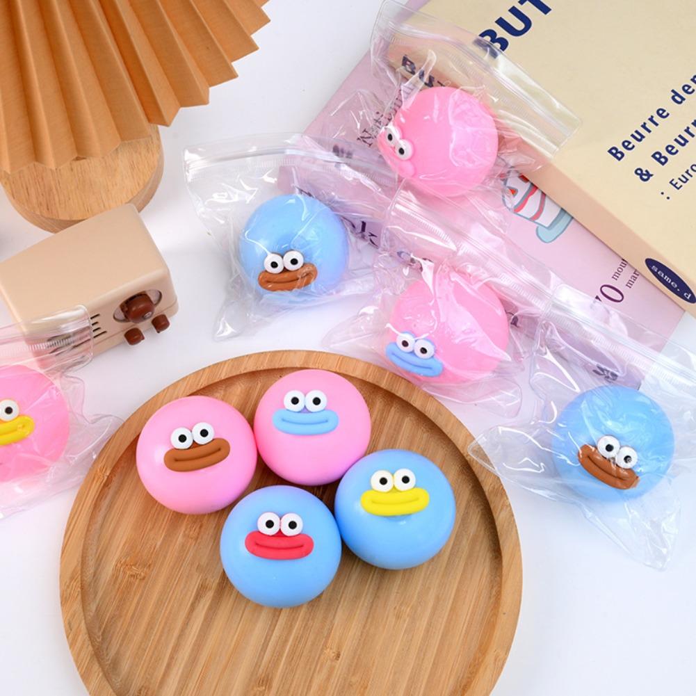 Big Eyes Sausage Mouth Funny Fluid Ball, Creative Stress Relief Squishy Toy, Soft Cartoon Fun Vent Squeeze Toy For Adults Kids