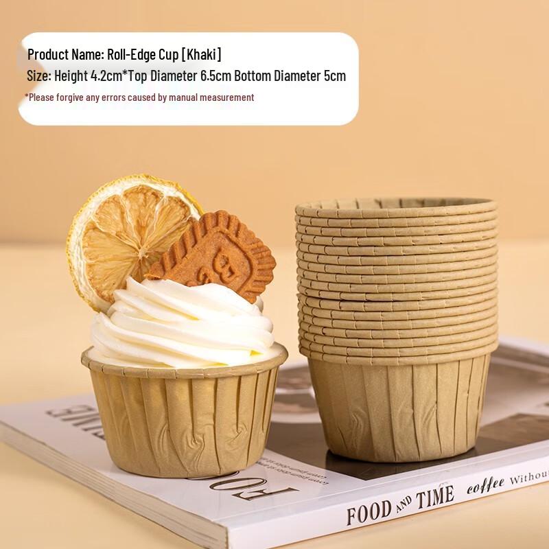 High-Temperature Rolled Edge Baking Paper Cups