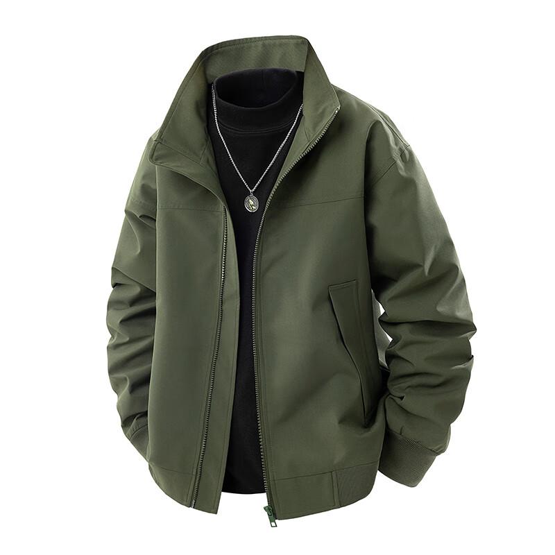 Men's American Retro Stand-Collar Workwear Jacket