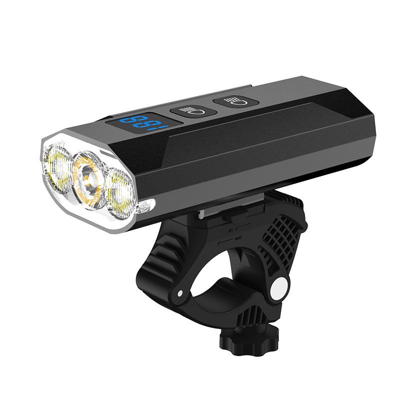 2022 New Three Beads Bicycle Light Cycling E-bike1200lm Waterproof LED Headlamp Mountain Bike Accessories