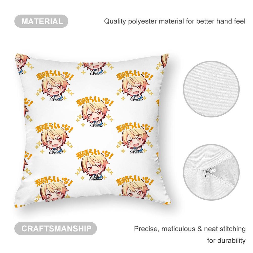 T-Tsukasa T-Tenma Pillow Case 3D Print Polyester Fiber 40*40 Cm Home Sofa Throw Pillow Cover Decoration Festival Gift