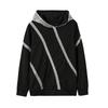 Women's New Autumn and Winter Sequin Stitching Loose Hooded Sweater
