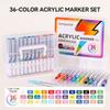 LANGUO 48/72/96 Colors Direct Liquid Colors Acrylic Paint Pens Brush Marker Pen for Student DIY Graffiti  Drawing Painting Pen