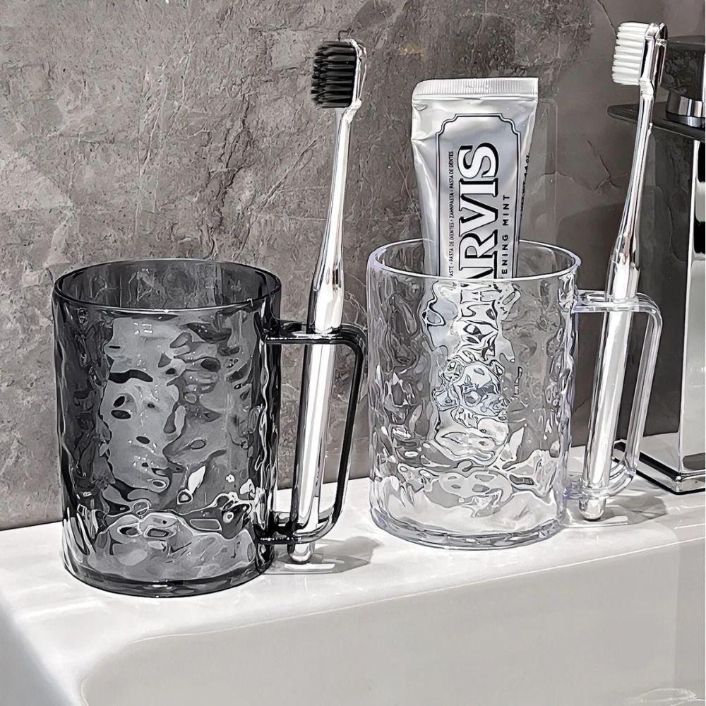 Gletschermuster Zahnbürstenbecher Transparent Zahnbürstenhalter Mode Mundspülbecher Zuhause Badezimmer