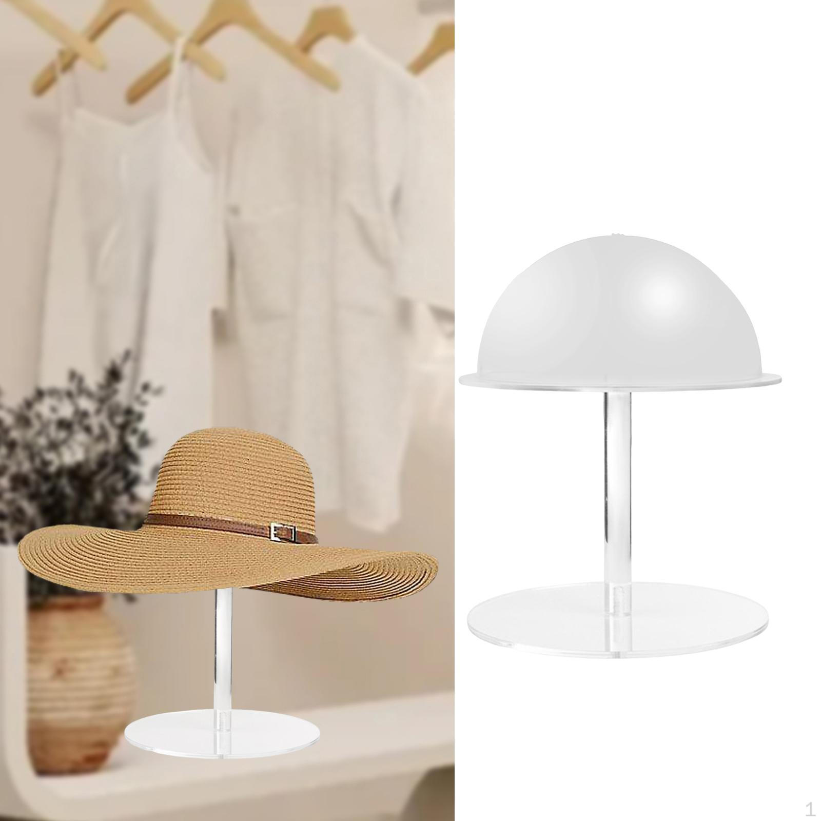 

Акриловая подставка для шляп, держатель для нескольких шляп, органайзер для кепок, различные головные уборы White 33cm