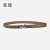 Alloy Alphabet Board Buckle Leather Belt Women'S Premium Pants Belt Women'S
